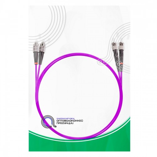 Патч Корд Оптоволоконный FC/UPC-ST/UPC MM OM3 50/125 Duplex 3.0мм 1 м