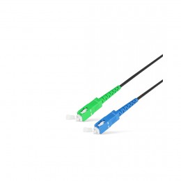 Абонентский FTTH Патч Корд SС/UPC-SC/APC SM 1 м Black