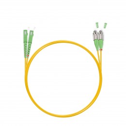 Патч Корд Оптоволоконный SC/APC-LC/APC SM 9/125 Duplex 3.0мм 1 м