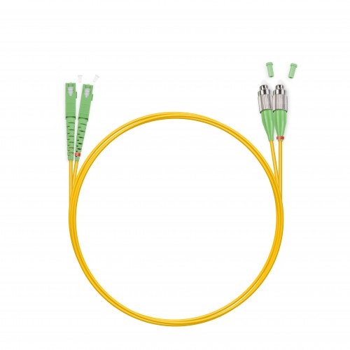 Патч Корд Оптоволоконный SC/APC-LC/APC SM 9/125 Duplex 3.0мм 1 м