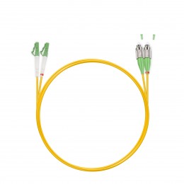 Патч Корд Оптоволоконный FC/APC-LC/APC SM 9/125 Duplex 3.0мм 1 м