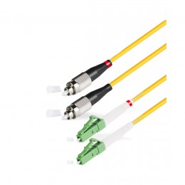 Патч Корд Оптоволоконный LC/APC-FC/UPC SM 9/125 Duplex 3.0мм 1 м