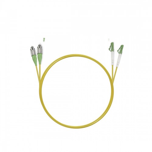 Патч Корд Оптоволоконный FC/APC-LC/APC SM 9/125 Duplex 2.0мм 1 м
