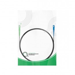 Абонентский FTTH Патч Корд SС/UPC-SC/APC SM 1 м Black усил