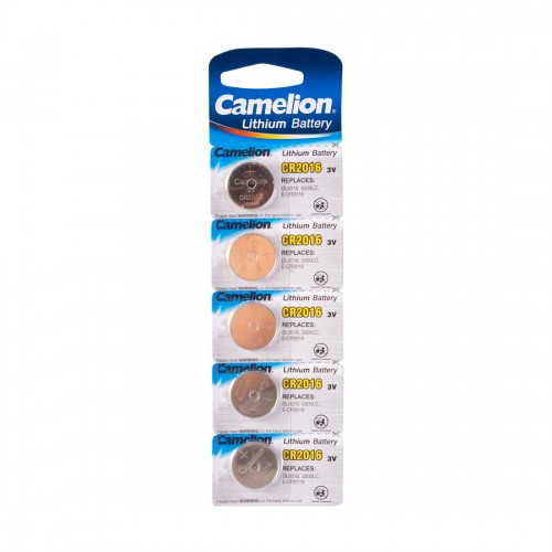 Батарейка CAMELION Lithium CR2016-BP5 5 шт. в блистере