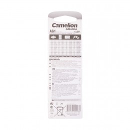 Батарейка CAMELION Alkaline AG1-BP10(0%Hg) 10 шт. в блистере