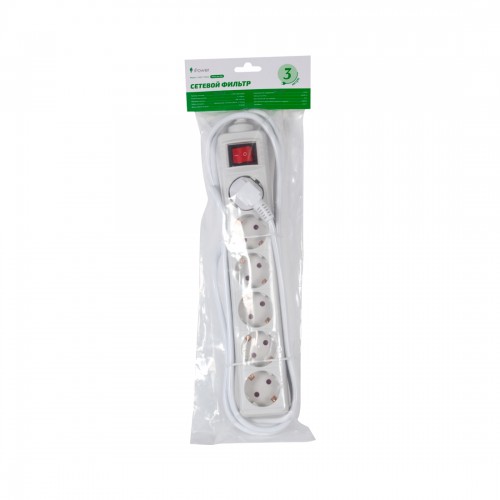 Сетевой фильтр iPower Office W6-30M 3 м. 220 в.