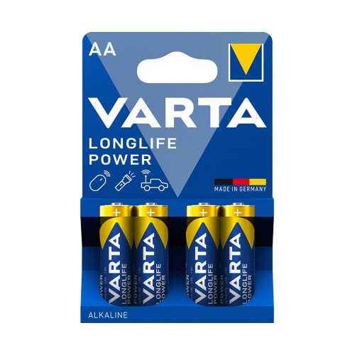 Батарейка VARTA Longlife Power Mignon 1.5V - LR6/AA 4 шт в блистере