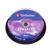 Диск DVD+R Verbatim (43498) 4.7GB 10штук Незаписанный