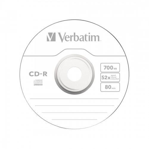 Диск CD-R Verbatim (43432) 700MB 25штук Незаписанный