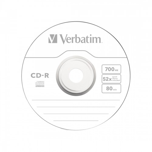 Диск CD-R Verbatim (43437) 700MB 10штук Незаписанный