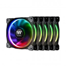 Кулер для компьютерного корпуса Thermaltake Riing Plus 12 RGB (5-Fan Pack)