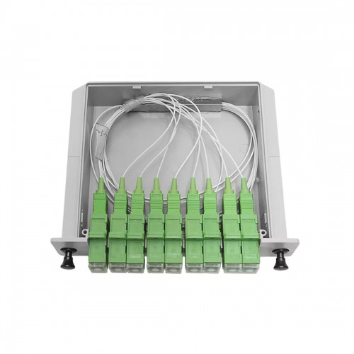 Сплиттер оптоволоконный в корпусе PLC-1×8 SC/АPC