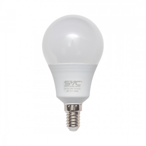 Эл. лампа светодиодная SVC LED G45-9W-E14-4500К, Нейтральный