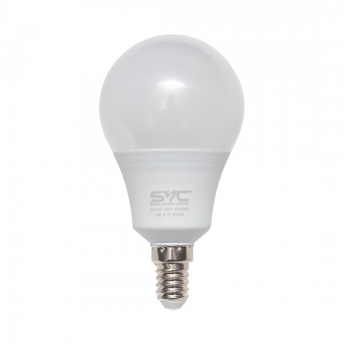 Эл. лампа светодиодная SVC LED G45-9W-E14-6500K, Холодный