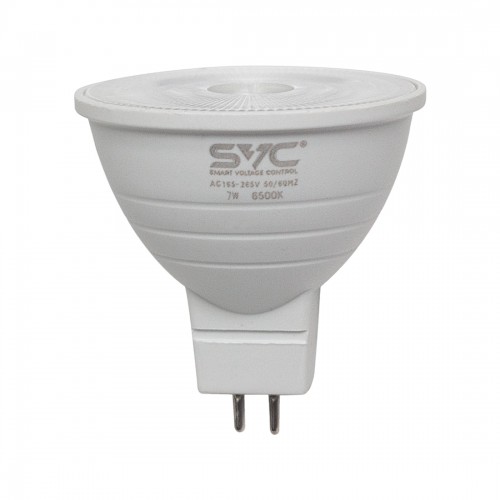 Эл. лампа светодиодная SVC LED JCDR-7W-GU5.3-6500K, Холодный