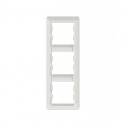Рамка вертикальная SE EPH5815321 Asfora EM 3 постовая белый