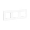Рамка SE NU200618 Unica Studio 3 постовая белый