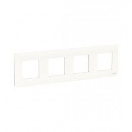Рамка SE NU200818 Unica Studio 4 постовая белый