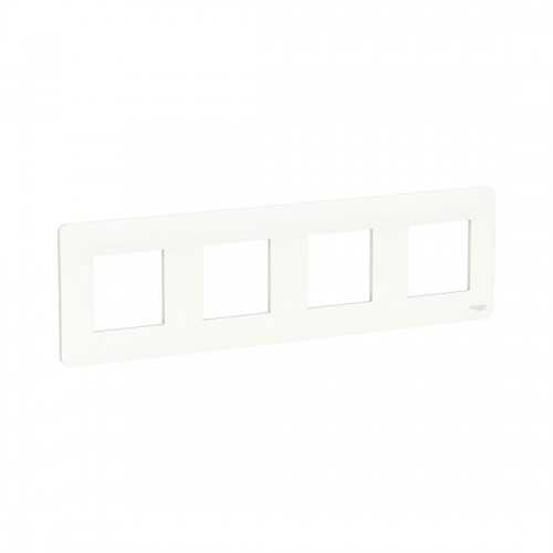 Рамка SE NU200818 Unica Studio 4 постовая белый