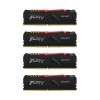 Комплект модулей памяти Kingston FURY Beast RGB KF436C18BBAK4/128 DDR4 128GB (Kit 4x32GB) 3600MHz