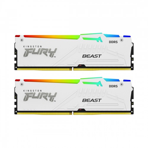 Комплект модулей памяти Kingston FURY Beast White RGB EXPO KF552C36BWEAK2-32 DDR5 32GB (Kit 2x16GB)