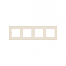Рамка декоративная универсальная Legrand 673961 Inspiria 4 поста слоновая кость