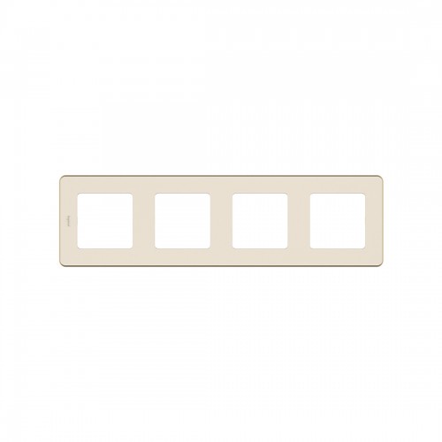 Рамка декоративная универсальная Legrand 673961 Inspiria 4 поста слоновая кость