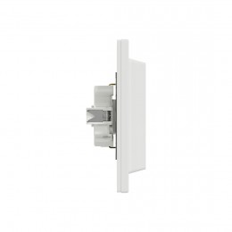 Розетка двойная SE EPH9900121 Asfora с заземлением в сборе вин.клеммы белая