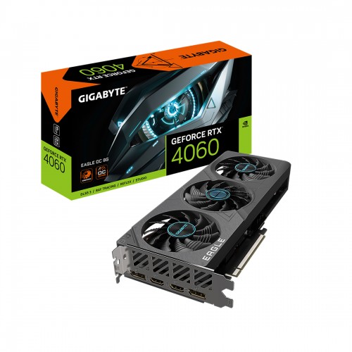 Видеокарта Gigabyte (GV-N4060EAGLE OC-8GD) RTX4060 EAGLE OC 8G