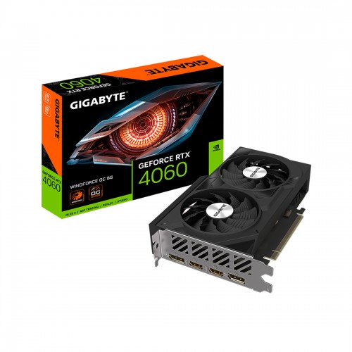 Видеокарта Gigabyte (GV-N4060WF2OC-8GD) RTX4060 WINDFORCE OC 8G