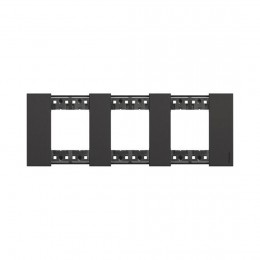 Рамка декоративная Bticino KA4802M3KG Living Now 3 поста черный