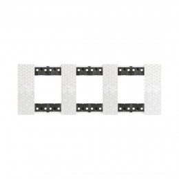 Рамка декоративная Bticino KA4802M3MW Living Now 3 поста \