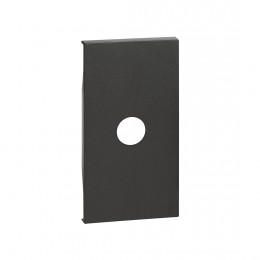 Лицевая панель Bticino KG08M2 Living Now для TV розеток и кабельных выводов 2 модуля черный