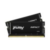 Комплект модулей памяти Kingston FURY Impact Black PnP KF548S38IBK2-64 DDR5 64GB (Kit 2x32GB) 4800MH