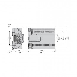 ПЛК М172 SE TM172PDG28R, M172 дисплей 28 I/O ETH 2 MODBUS