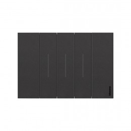 Рамка декоративная Bticino KA4804KG Living Now 4 поста черный