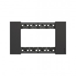 Рамка декоративная Bticino KA4804KG Living Now 4 поста черный