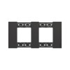 Рамка декоративная Bticino KA4802M2KG Living Now 2 поста (2+2 модуля) черный