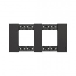 Рамка декоративная Bticino KA4802M2KG Living Now 2 поста (2+2 модуля) черный