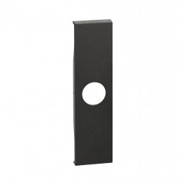 Лицевая панель Bticino KG08 Living Now для TV розеток и каб. выводов 1 модуль черный