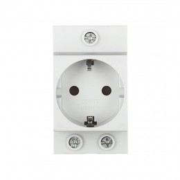 Розетка CHINT AC30-111 с ЗК на DIN-рейку