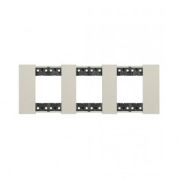 Рамка декоративная Bticino KA4802M3KM Living Now 3 поста (2+2+2) песочный