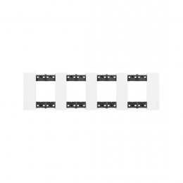 Рамка декоративная Bticino KA4802M4KW Living Now 4 поста (2+2+2+2) белый