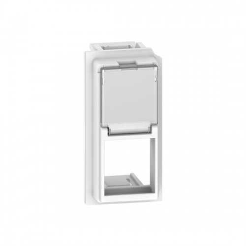 Лицевая панель Bticino KW07K Living Now для адаптеров Keystone RJ45 1 модуль белый