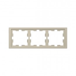 Рамка MERTEN MTN4030-6533 D-Life 3 постовая сахара