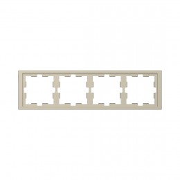 Рамка MERTEN MTN4040-6533 D-Life 4 постовая сахара