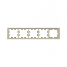 Рамка MERTEN MTN4050-6533 D-Life 5 постовая сахара
