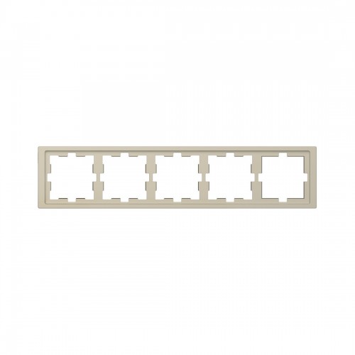 Рамка MERTEN MTN4050-6533 D-Life 5 постовая сахара