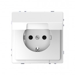 Розетка мех-м MERTEN MTN2310-6035 D-Life 16А с крышкой белый лотос